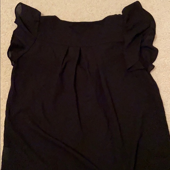 Eclair flutter sleeve blouse with neck tie - Picture 4 of 5